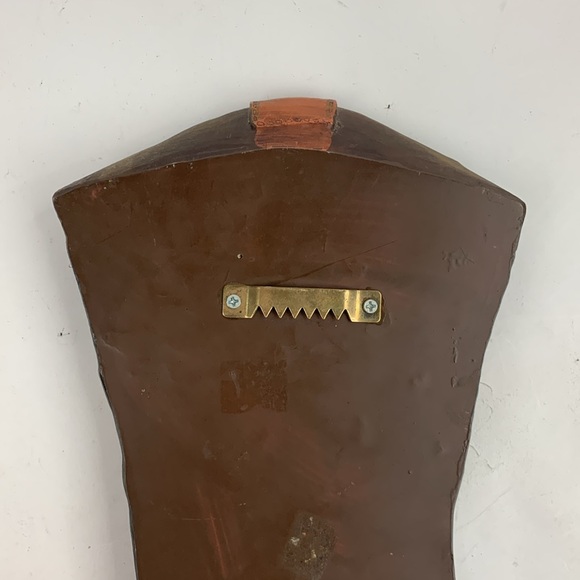 Cowboy Boot Western Resin Wall Hanging Brown Tan Hook in back - Picture 7 of 10